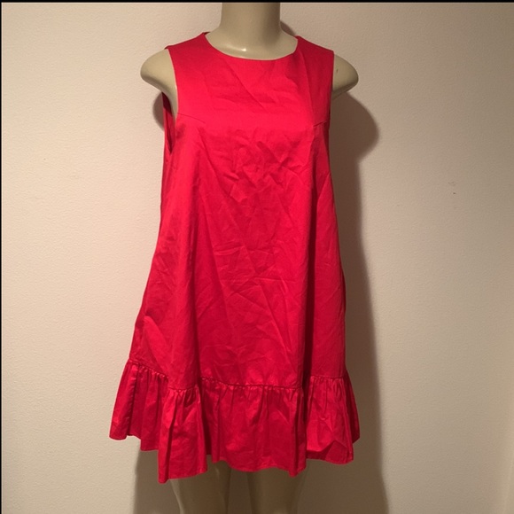 Red ruffle mini dress - Picture 14 of 14